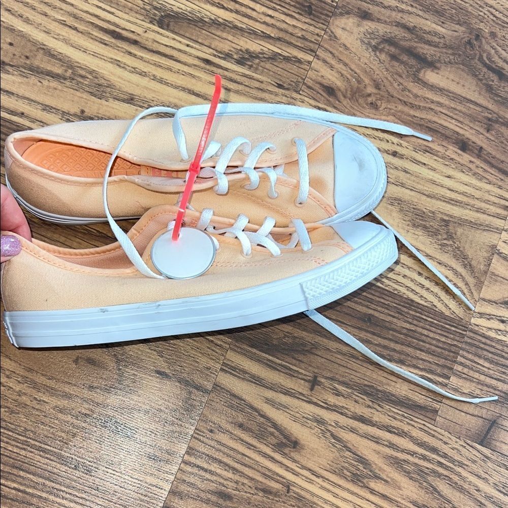 Converse Light Orange Low-Top Sneakers